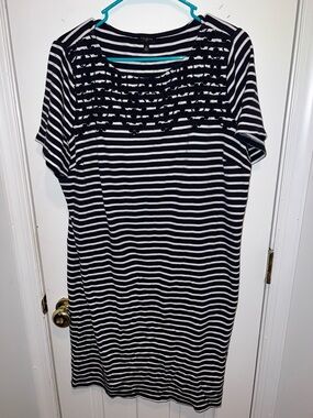 Talbots Casual Dress Dark Navy Blue Size 1X
